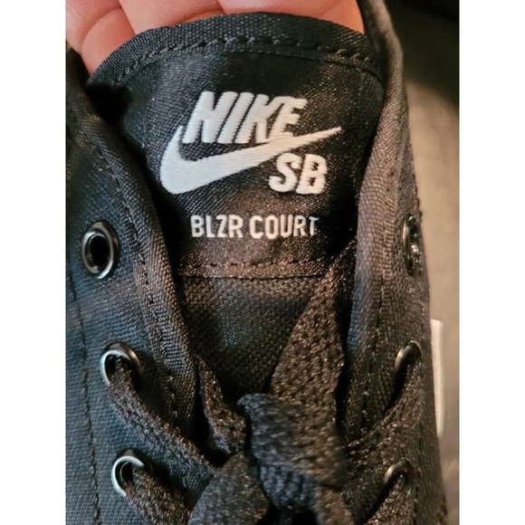 Nike SB BLZR Court Blazer Black White Mens Skate Boarding Shoes NEW Size 10.5 main image 9